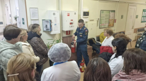 Практическая тренировка по пожарной безопасности в МСЧ № 1